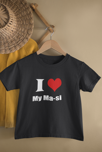 I Love My Masi Bhanji Family Relation Matching T-Shirt- KidsFashionVilla
