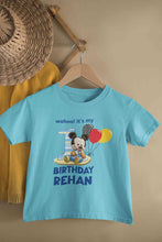 Load image into Gallery viewer, Custom Name Its My First Birthday Half Sleeves T-Shirt for Boy-KidsFashionVilla
