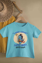 Load image into Gallery viewer, Custom Name Cutest Bhakt MahaShivratri Half Sleeves T-Shirt for Boy-KidsFashionVilla
