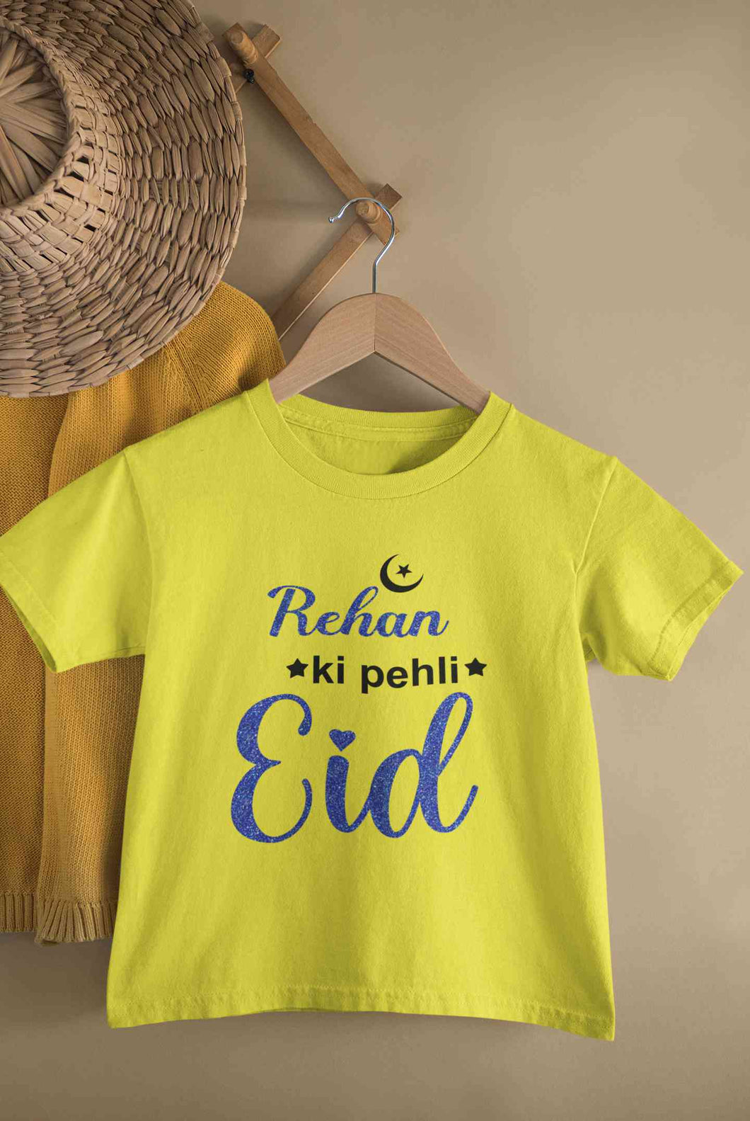 Custom Name Pehli Eid Half Sleeves T-Shirt for Boy-KidsFashionVilla