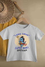 Load image into Gallery viewer, Custom Name Cutest Bhakt MahaShivratri Half Sleeves T-Shirt for Boy-KidsFashionVilla

