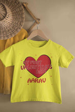 Load image into Gallery viewer, Custom Name 1st Valentine Half Sleeves T-Shirt for Boy-KidsFashionVilla
