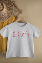 Load image into Gallery viewer, First Kanjak Half Sleeves T-Shirt For Girls -KidsFashionVilla
