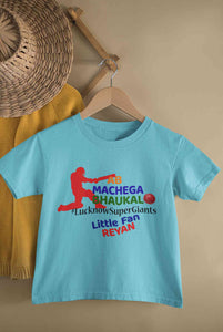 Custom Name IPL LSG LucknowSuperGiants Boy Half Sleeves T-Shirt for Boy-KidsFashionVilla