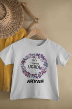 Load image into Gallery viewer, Custom Name Its Happy Ugadi Half Sleeves T-Shirt for Boy-KidsFashionVilla
