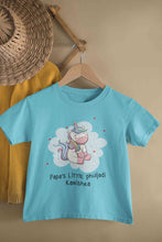 Load image into Gallery viewer, Custom Name Papas Little Phuljadi Diwali Half Sleeves T-Shirt For Girls -KidsFashionVilla
