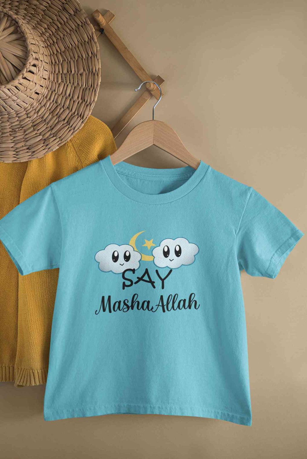 Say MashAllah Half Sleeves T-Shirt for Boy-KidsFashionVilla