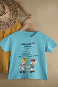 Jack And Jill Poem Half Sleeves T-Shirt for Boy-KidsFashionVilla
