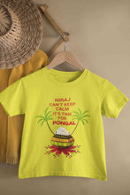Load image into Gallery viewer, Custom Name Cant Keep Calm Its Time For Pongal Half Sleeves T-Shirt for Boy-KidsFashionVilla

