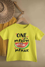 Load image into Gallery viewer, Custom Name Happy One Year First Birthday Half Sleeves T-Shirt For Girls -KidsFashionVilla
