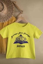 Load image into Gallery viewer, IPL Gujarat Titans Jeetega Bhai Jeetega GT Jeetega Half Sleeves T-Shirt For Girls -KidsFashionVilla
