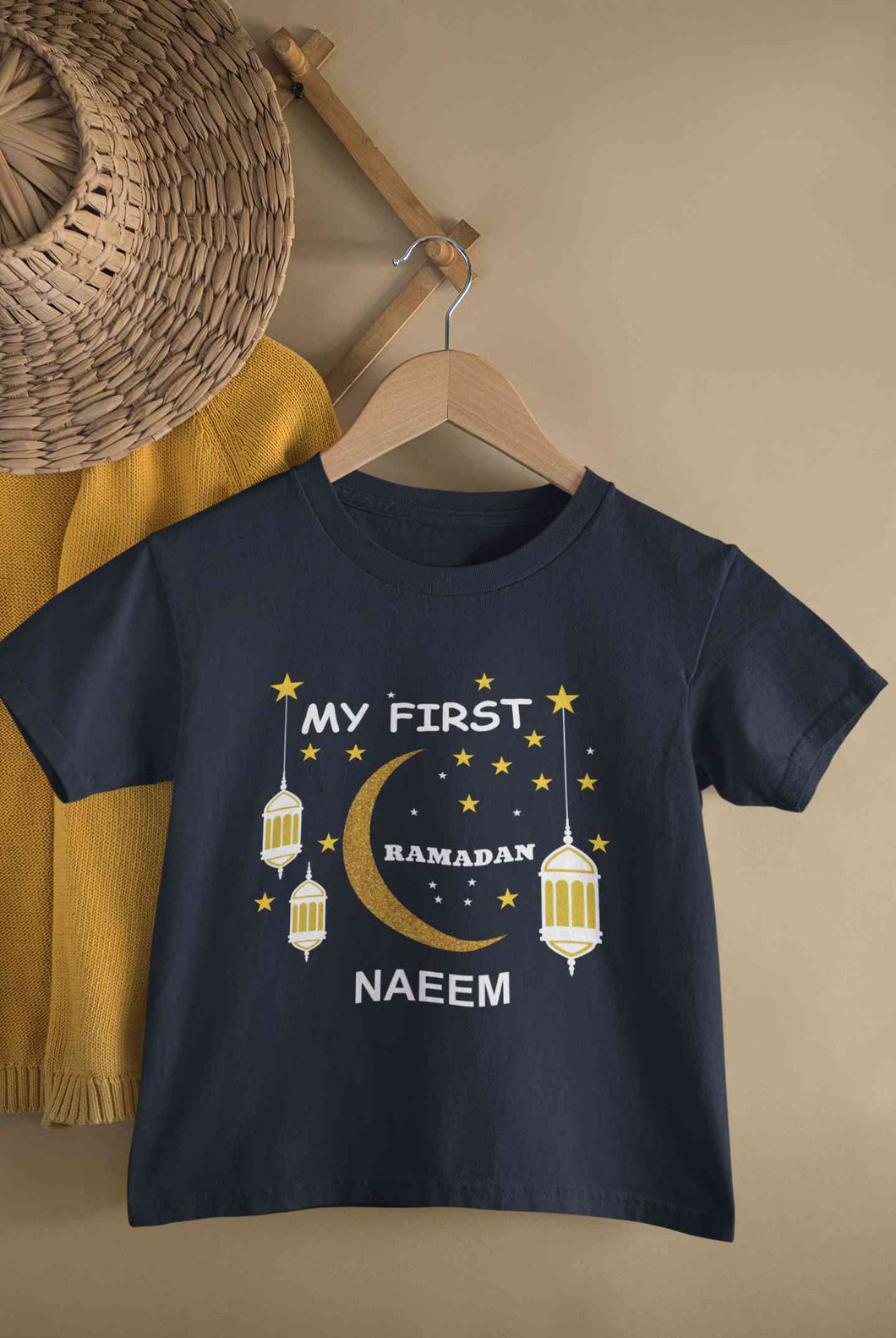 Custom Name My First Ramadan Half Sleeves T-Shirt for Boy-KidsFashionVilla