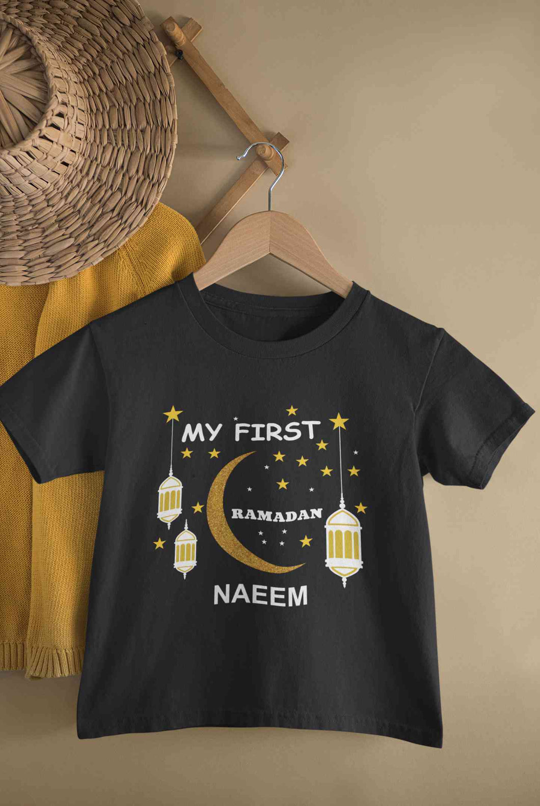 Custom Name My First Ramadan Half Sleeves T-Shirt for Boy-KidsFashionVilla