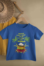 Load image into Gallery viewer, Custom Name Cant Keep Calm Its Time For Pongal Half Sleeves T-Shirt For Girls -KidsFashionVilla

