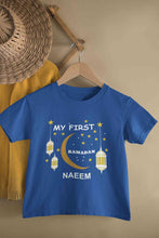 Load image into Gallery viewer, Custom Name My First Ramadan Half Sleeves T-Shirt for Boy-KidsFashionVilla
