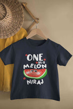 Load image into Gallery viewer, Custom Name Happy One Year First Birthday Half Sleeves T-Shirt for Boy-KidsFashionVilla
