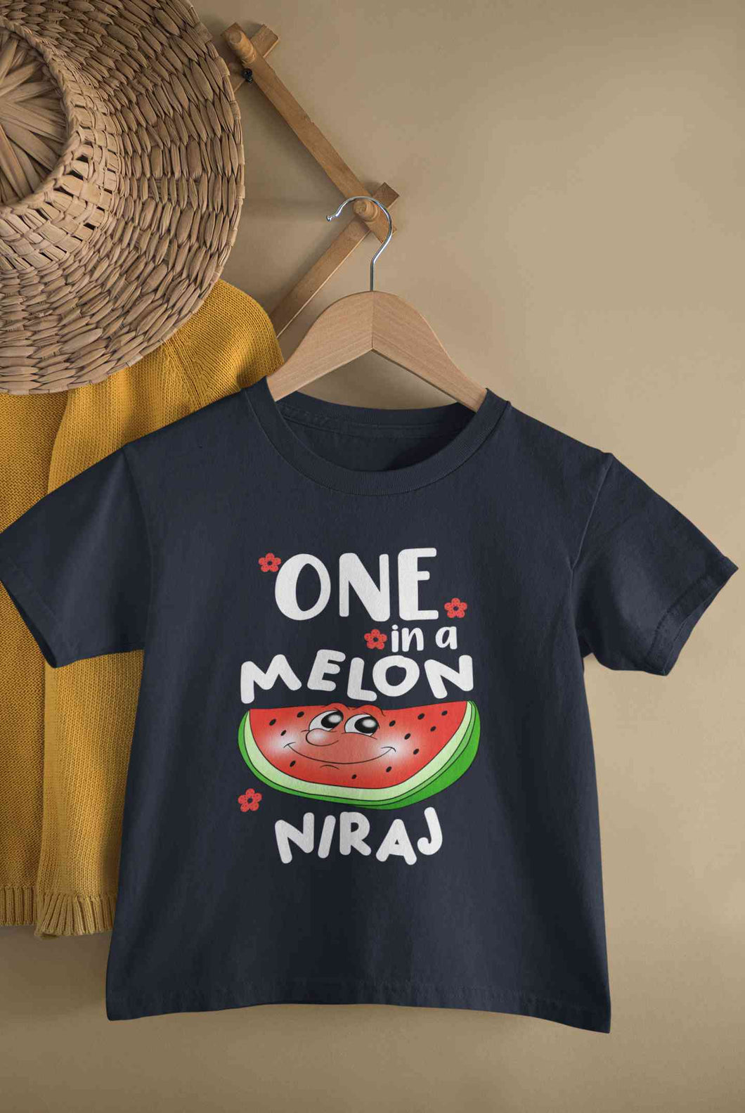 Custom Name Happy One Year First Birthday Half Sleeves T-Shirt for Boy-KidsFashionVilla
