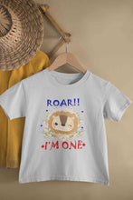 Load image into Gallery viewer, Roar I Am One First Birthday Half Sleeves T-Shirt for Boy-KidsFashionVilla
