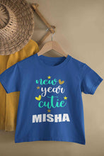 Load image into Gallery viewer, Customized Name New Year Cutie Half Sleeves T-Shirt For Girls -KidsFashionVilla
