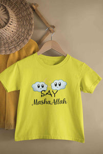 Say MashAllah Half Sleeves T-Shirt for Boy-KidsFashionVilla
