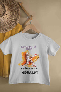 Custom Name IPL Fever Half Sleeves T-Shirt for Boy-KidsFashionVilla