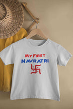 Load image into Gallery viewer, My First Navratri Half Sleeves T-Shirt for Boy-KidsFashionVilla
