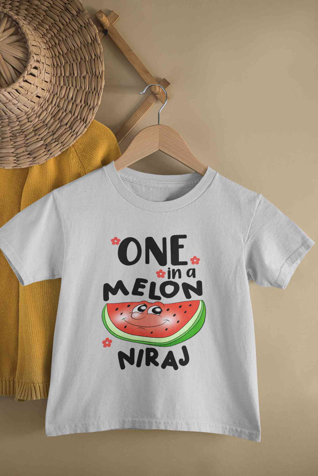 Custom Name Happy One Year First Birthday Half Sleeves T-Shirt for Boy-KidsFashionVilla