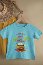 Load image into Gallery viewer, Custom Name Cant Keep Calm Its Time For Pongal Half Sleeves T-Shirt For Girls -KidsFashionVilla
