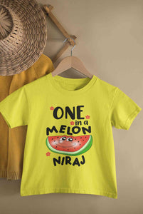 Custom Name Happy One Year First Birthday Half Sleeves T-Shirt for Boy-KidsFashionVilla