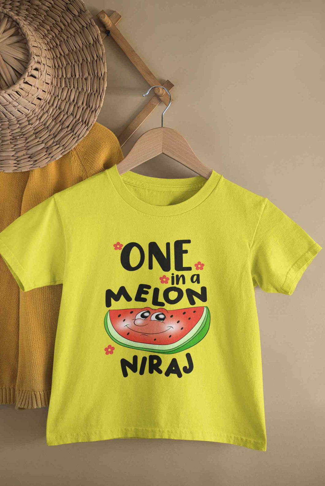 Custom Name Happy One Year First Birthday Half Sleeves T-Shirt for Boy-KidsFashionVilla