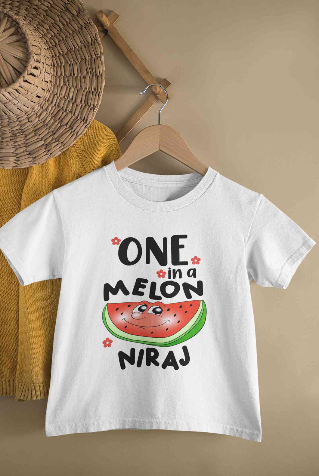 Custom Name Happy One Year First Birthday Half Sleeves T-Shirt for Boy-KidsFashionVilla