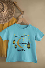 Load image into Gallery viewer, Custom Name My First Ramadan Half Sleeves T-Shirt for Boy-KidsFashionVilla
