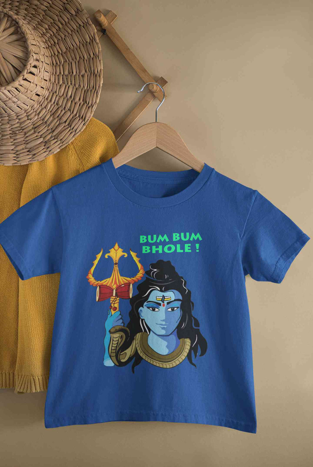 Bum Bum Bhole Maha Shivratri Half Sleeves T-Shirt for Boy-KidsFashionVilla