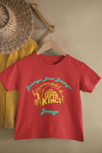 Load image into Gallery viewer, IPL Chennai Super Kings Jeetega Bhai Jeetega CSK Jeetega Half Sleeves T-Shirt For Girls -KidsFashionVilla
