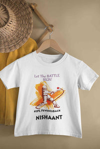 Custom Name IPL Fever Half Sleeves T-Shirt for Boy-KidsFashionVilla