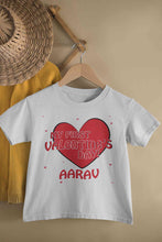 Load image into Gallery viewer, Custom Name 1st Valentine Half Sleeves T-Shirt for Boy-KidsFashionVilla
