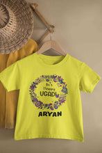 Load image into Gallery viewer, Custom Name Its Happy Ugadi Half Sleeves T-Shirt for Boy-KidsFashionVilla
