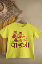 Load image into Gallery viewer, My First Gudipadwa Half Sleeves T-Shirt For Girls -KidsFashionVilla
