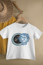 Load image into Gallery viewer, Leo Zodiac Sign Half Sleeves T-Shirt For Girls -KidsFashionVilla

