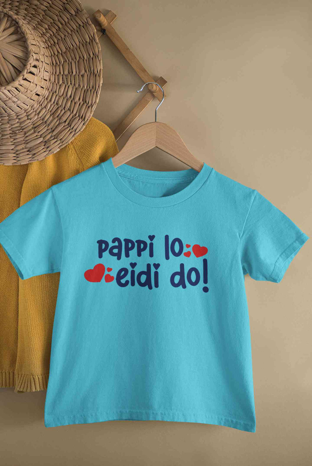 Pappi Lo Eidi do Eid Half Sleeves T-Shirt for Boy-KidsFashionVilla