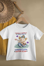 Load image into Gallery viewer, Twinkle Twinkle Little Star Ganpati Bappa Superstar Ganesh Chaturthi Half Sleeves T-Shirt for Boy-KidsFashionVilla
