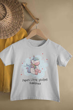 Load image into Gallery viewer, Custom Name Papas Little Phuljadi Diwali Half Sleeves T-Shirt For Girls -KidsFashionVilla
