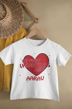 Load image into Gallery viewer, Custom Name 1st Valentine Half Sleeves T-Shirt for Boy-KidsFashionVilla
