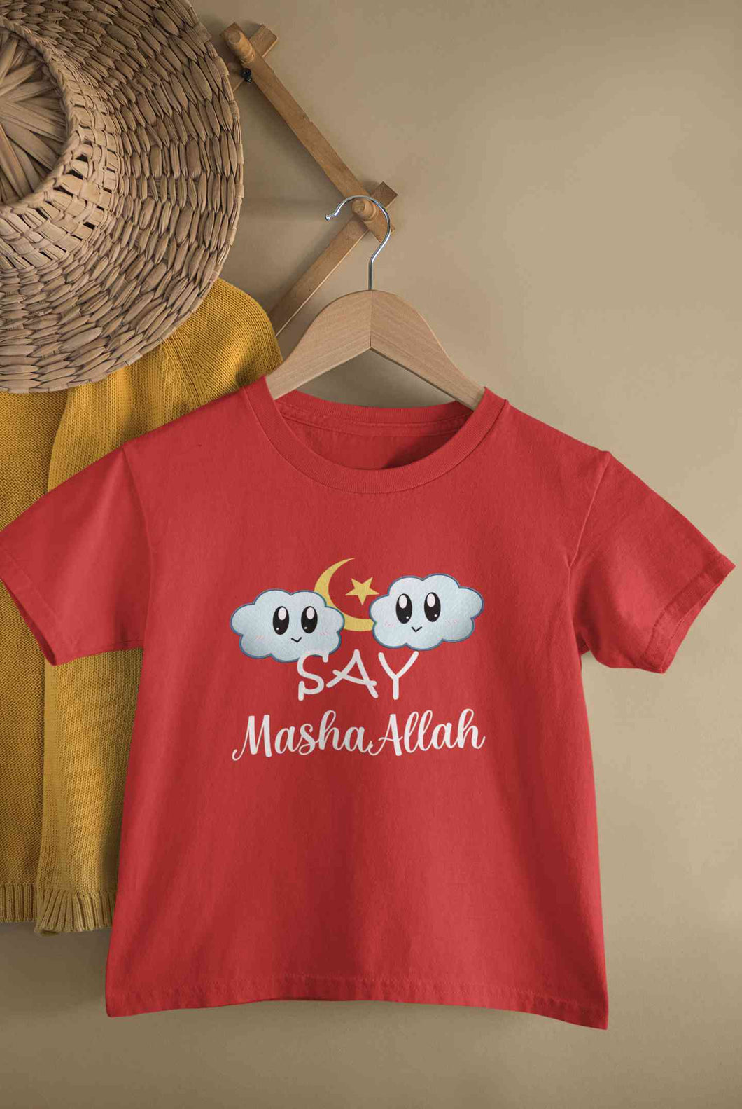 Say MashAllah Half Sleeves T-Shirt for Boy-KidsFashionVilla