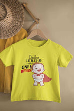 Load image into Gallery viewer, Custom Name Daddys Little Man Turns One First Birthday Half Sleeves T-Shirt for Boy-KidsFashionVilla

