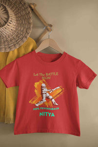 Custom Name IPL Fever Half Sleeves T-Shirt For Girls -KidsFashionVilla