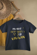 Load image into Gallery viewer, Customized Name My First New Year Half Sleeves T-Shirt for Boy-KidsFashionVilla
