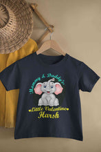 Load image into Gallery viewer, Custom Name Mommy And Daddys Little Valentine Half Sleeves T-Shirt for Boy-KidsFashionVilla

