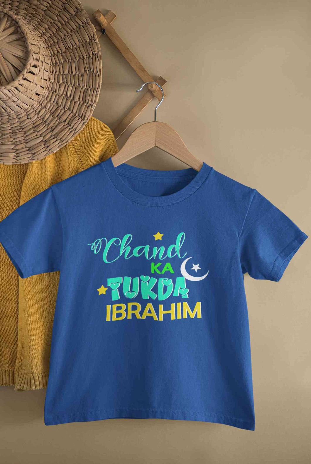 Custom Name Chand Ka Tukda Half Sleeves T-Shirt for Boy-KidsFashionVilla