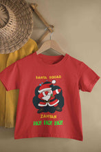 Load image into Gallery viewer, Customized Name Santa Squad Ho Ho Ho Christmas Half Sleeves T-Shirt for Boy-KidsFashionVilla
